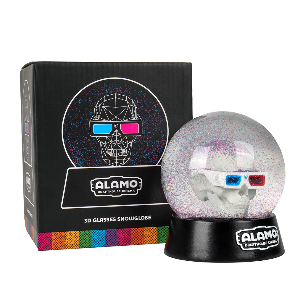 Alamo Drafthouse 3D Skull Snow Globe - Image 3