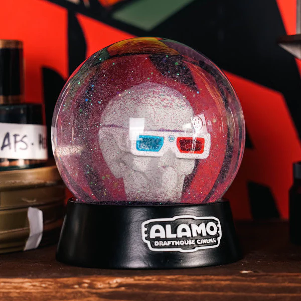 Alamo Drafthouse 3D Skull Snow Globe - Image 4