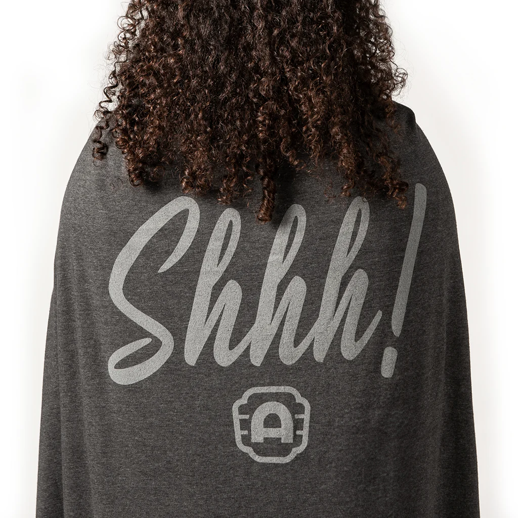 Alamo Drafthouse SHHHHHH! Sweatshirt Blanket - Image 3