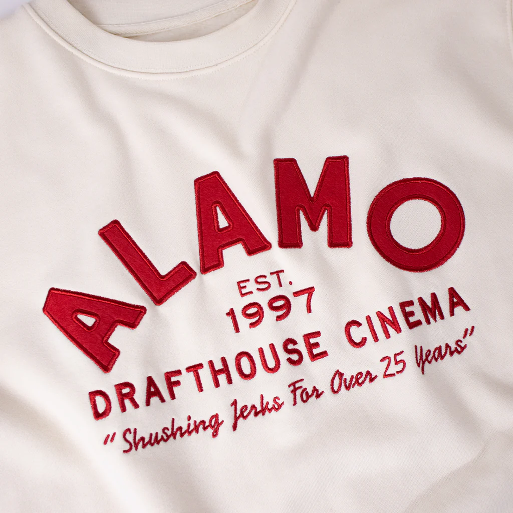 Alamo Drafthouse Shushing Since '97 Crew-Neck Sweatshirt - Image 3